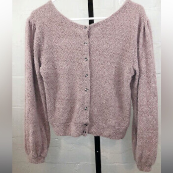 Project Social T Sweater Top Size S
Purple Back Button Up - Picture 2 of 3